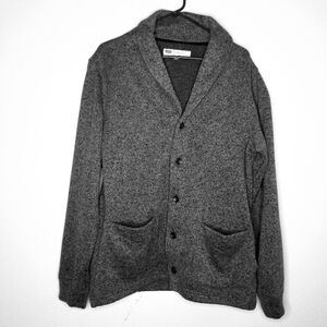 Levi's Rand Shawl Collar Heathered Gray Blazer Pockets Button Front #3LDLK6541 L